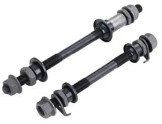 Комплект осей Kenli KL-901, під гайки, перед + зад, 150/190 мм, з конусами/гайками