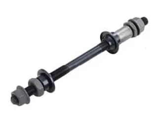 Вісь задня Kenli KL-901-R, під гайки, 190 мм, з конусами/гайками