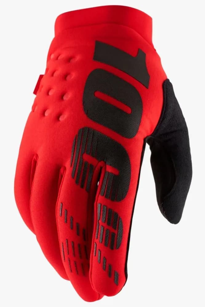 Зимові перчатки 100% BRISKER Glove [Red], S (8)