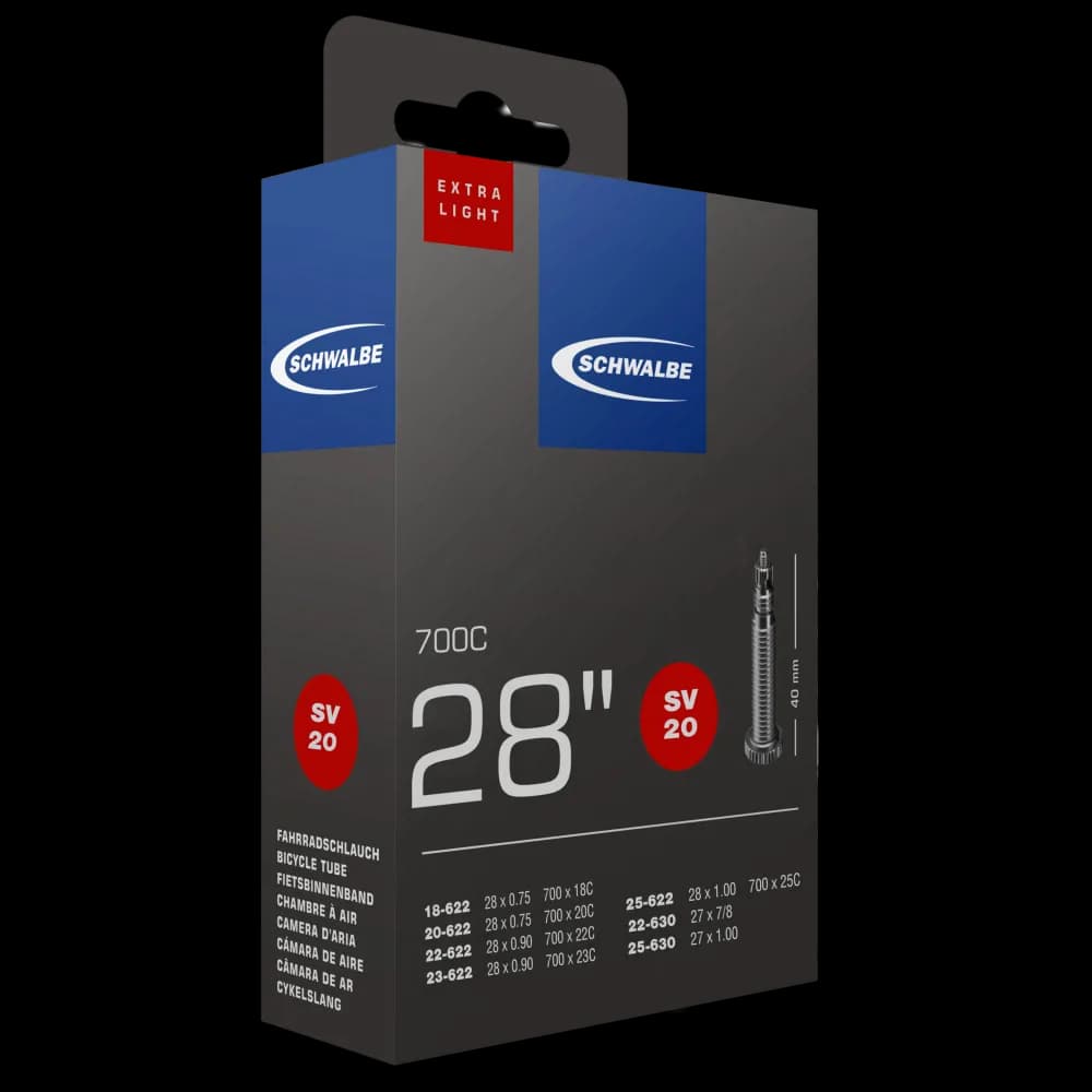 Камера Schwalbe SV20 EXTRA LIGHT (ETRTO 18/25-622/630) ніпель FV 40мм