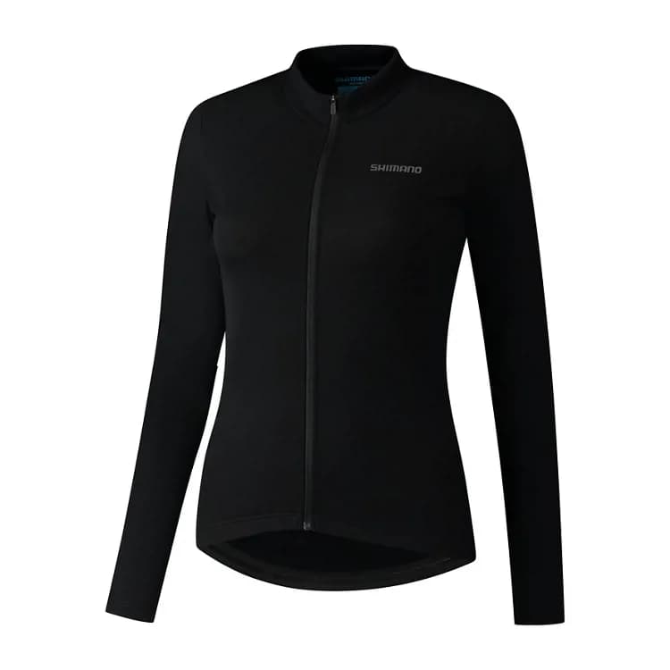 Велоджерсі жіноча Shimano ELEMENT LONG SLEEVE чорна р.S