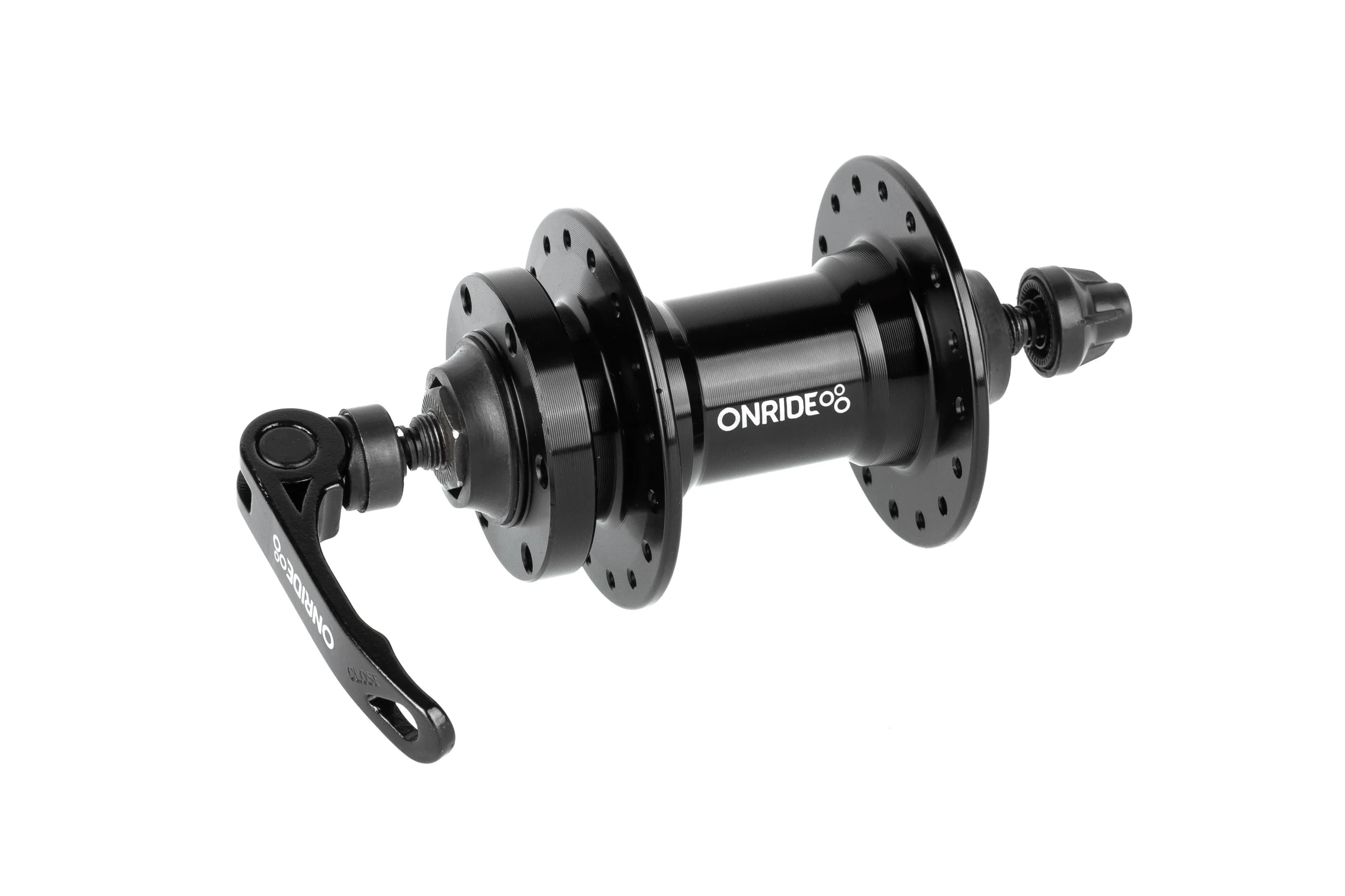 Втулка передня ONRIDE Hub 20F, 32 отвори, disc, кульки, 100 QR, чорна