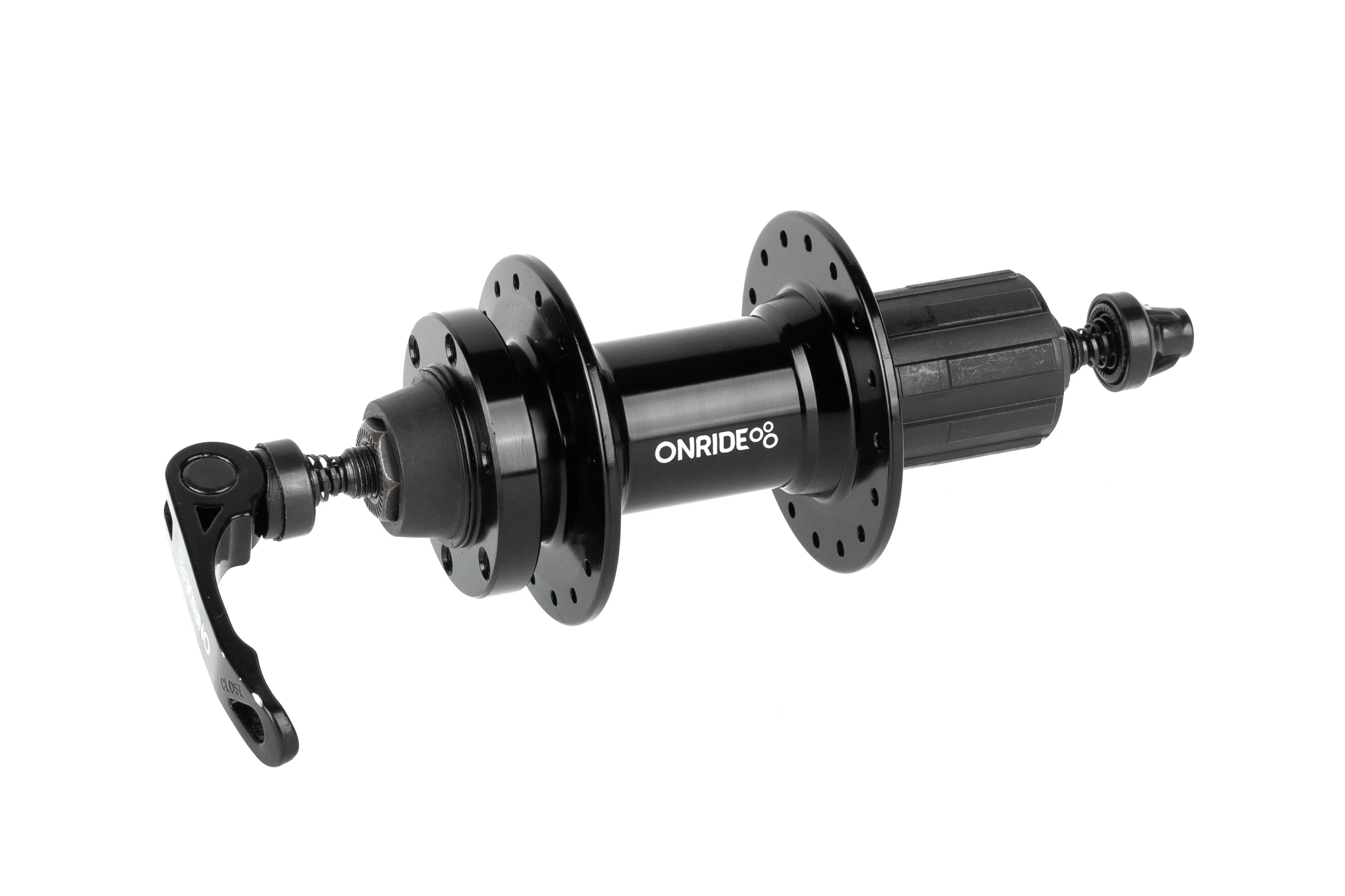 Втулка задня ONRIDE Hub 20R, під касету, HG, 32 отвори, disc, кульки, 135 QR, чорна