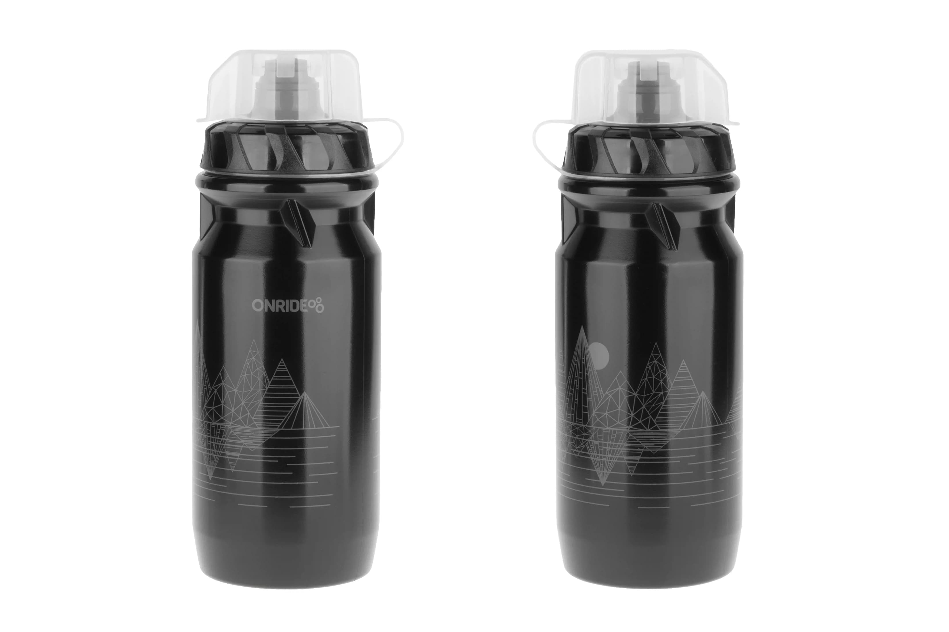 Фляга ONRIDE Metropolis 600 мл, матеріал фляги поліпропілен, з ковпачком чорна