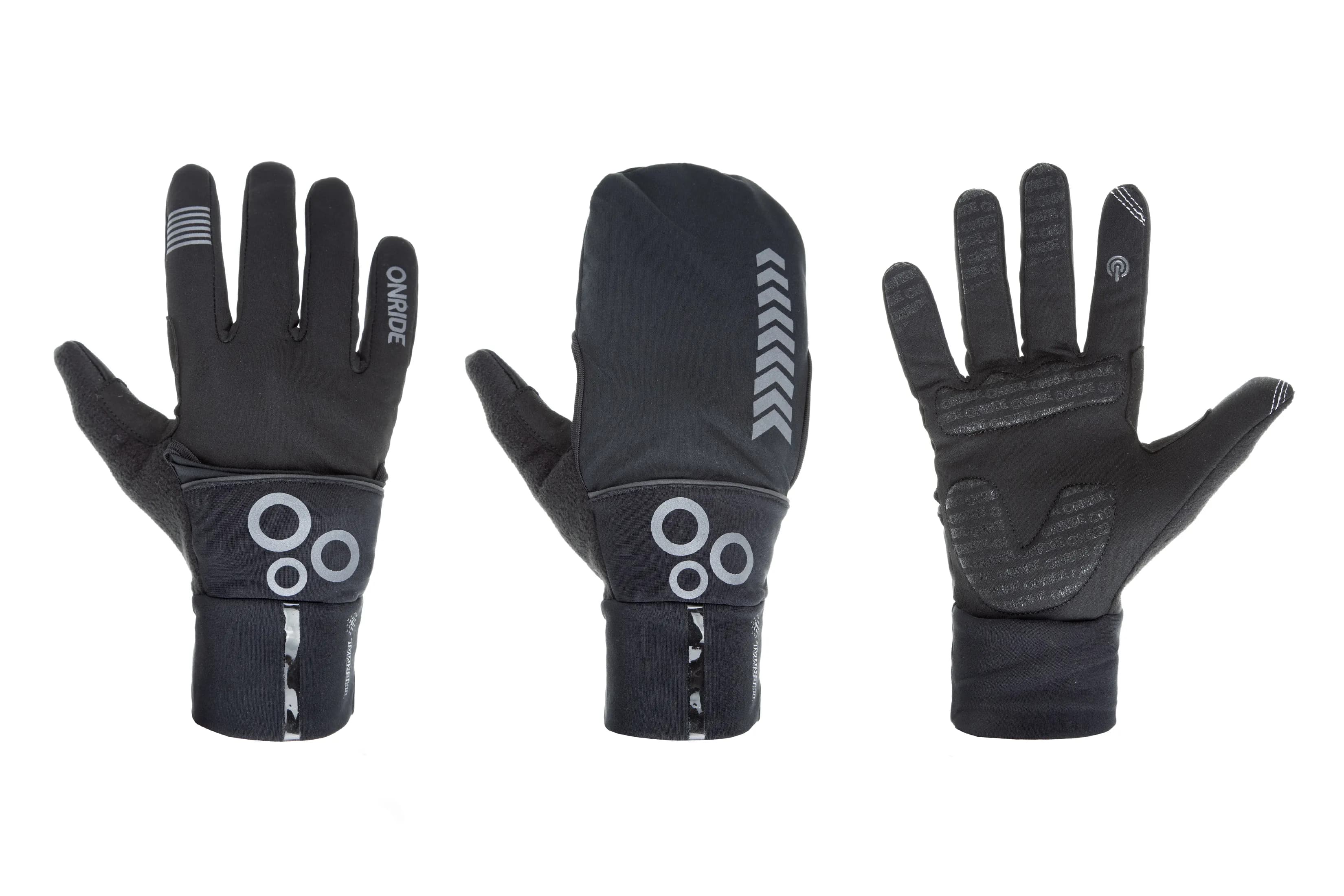 Демісезонні рукавички ONRIDE Hoodie 20 чорні розмір XL