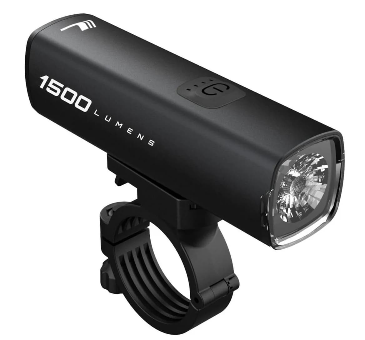 Світло переднє Longus CUBRIN 1500, 6 ф-цій, USB, чорний