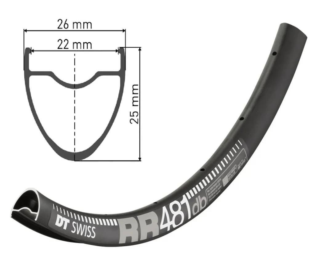 Обід DT SWISS RR 481 27X22 DISK BRAKE 28отв.