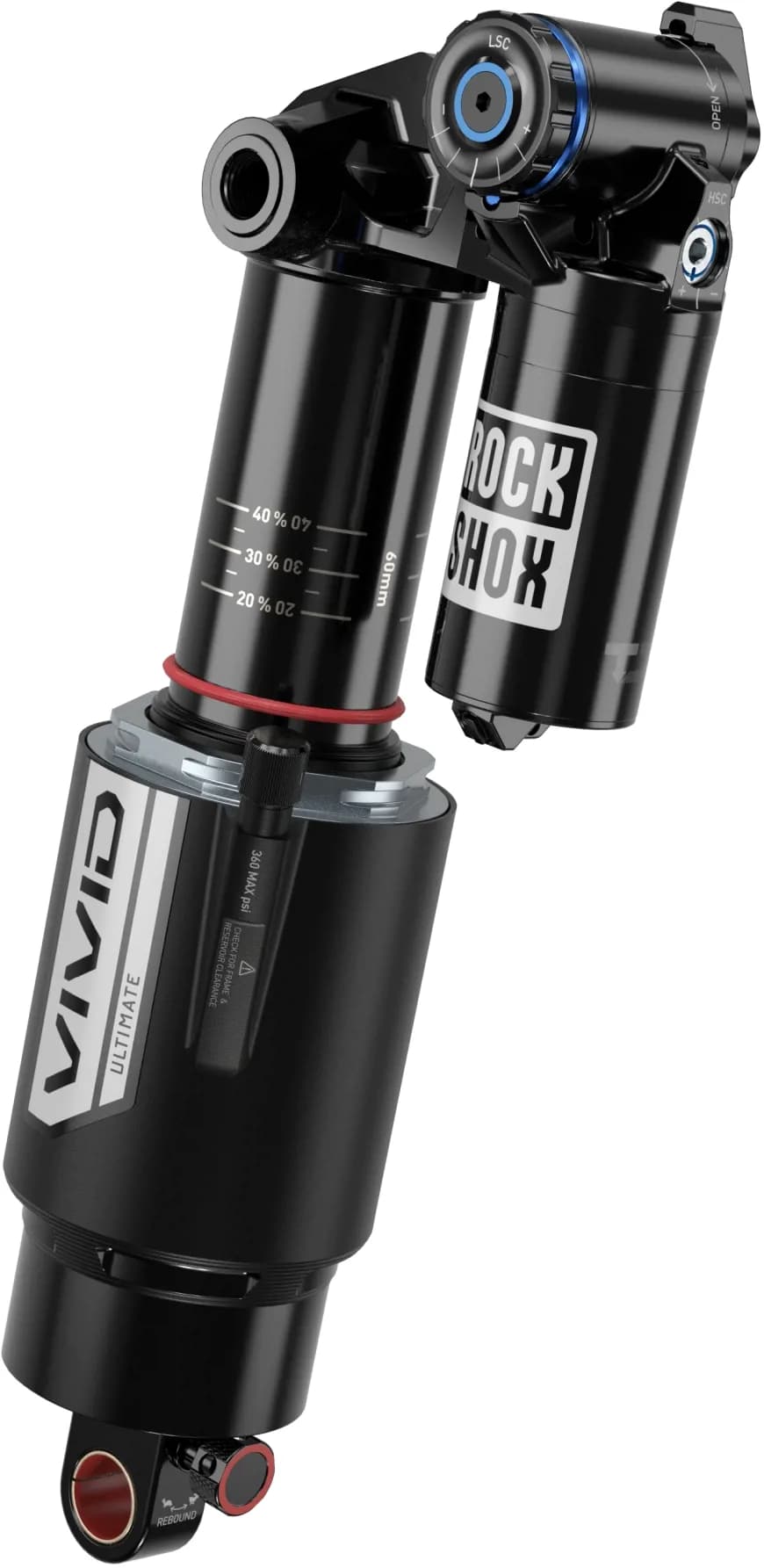 Амортизатор ROCKSHOX Vivid Ultimate RC2T - (205x60) Vivid Air, 2 Token, Reb25/Comp34, Lockout 2, Adj Hydraulic Bottom Out,NoBushing90 Trunion, DecalC - C1-SBC Enduro (2020+)
