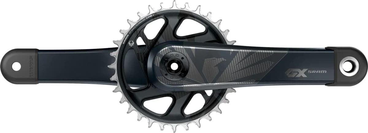 Шатуни Sram GX Carbon Eagle Boost 148 DUB 12s 175 w Direct Mount 32t X-SYNC 2 Chainring Lunar (DUB Cups/Bearings Not Included)