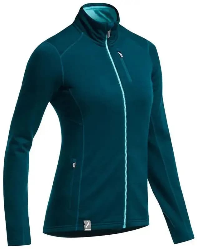 Термокофта ICEBREAKER Cascade LS Zip stripe WMN night overdye/glacier M
