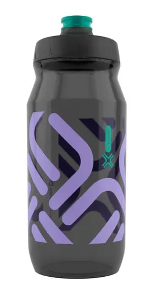 Антибактеріальна фляга FIDLOCK BOTTLE 600мл., прозорий / чорний / бузковий