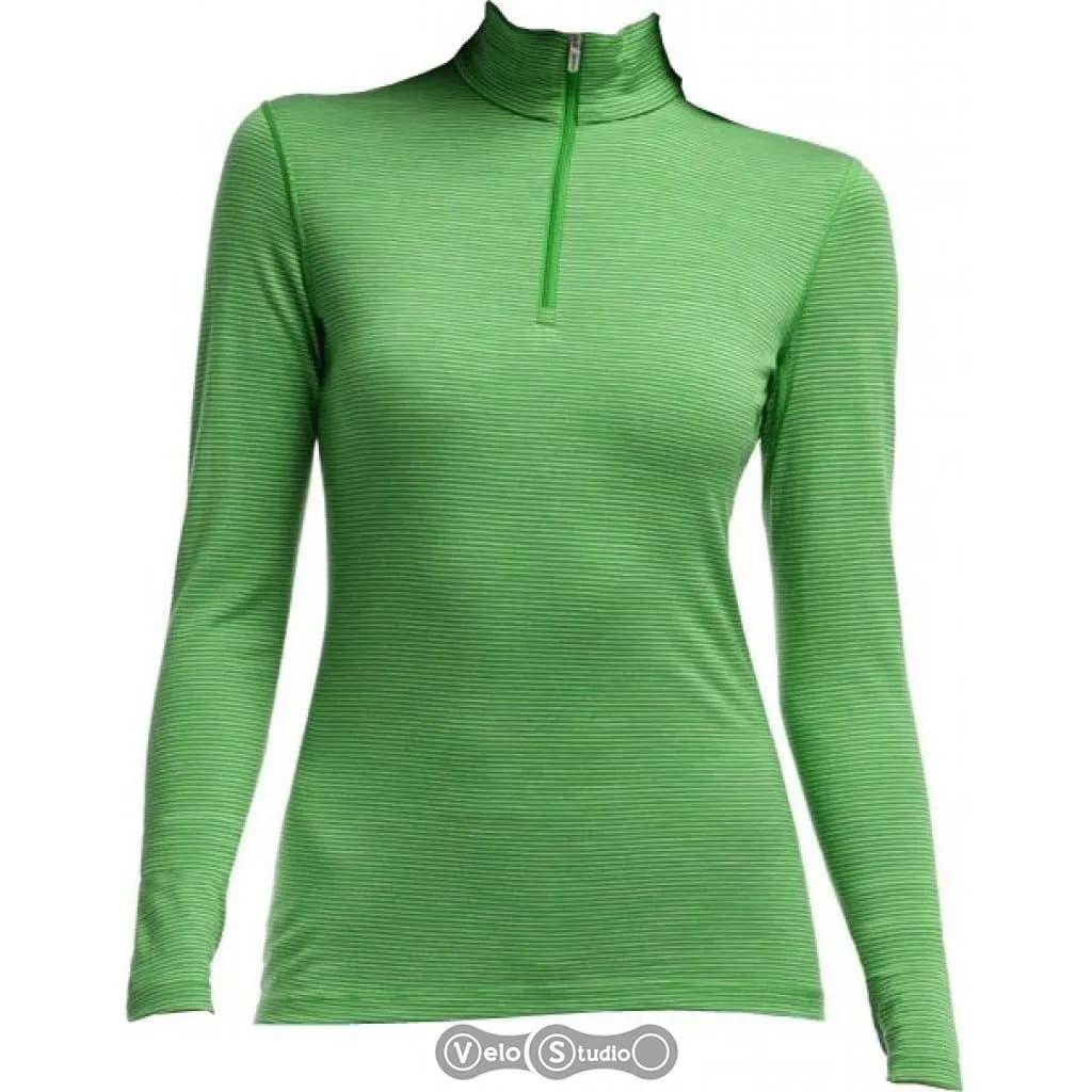 Термофутболка з довгим рукавом ICEBREAKER BF 200 Oasis LS Half Zip Stripe WMN frond M