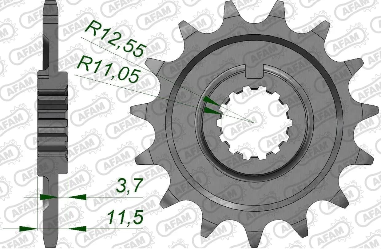Зірка AFAM 520 Sprocket - Sherco, 13z