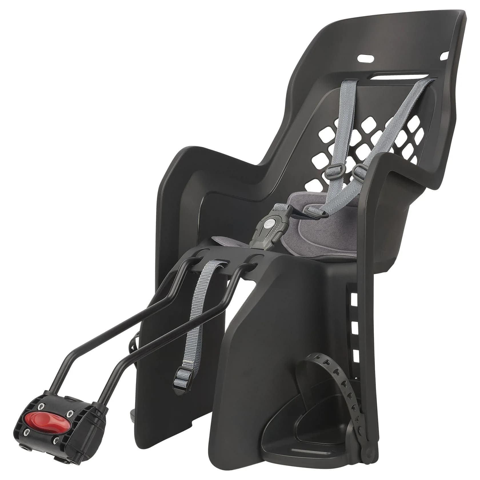 Дитяче крісло заднє POLISPORT Joy FF 29" на підсідельну трубу, 26"-29", 9-22 кг, сіре