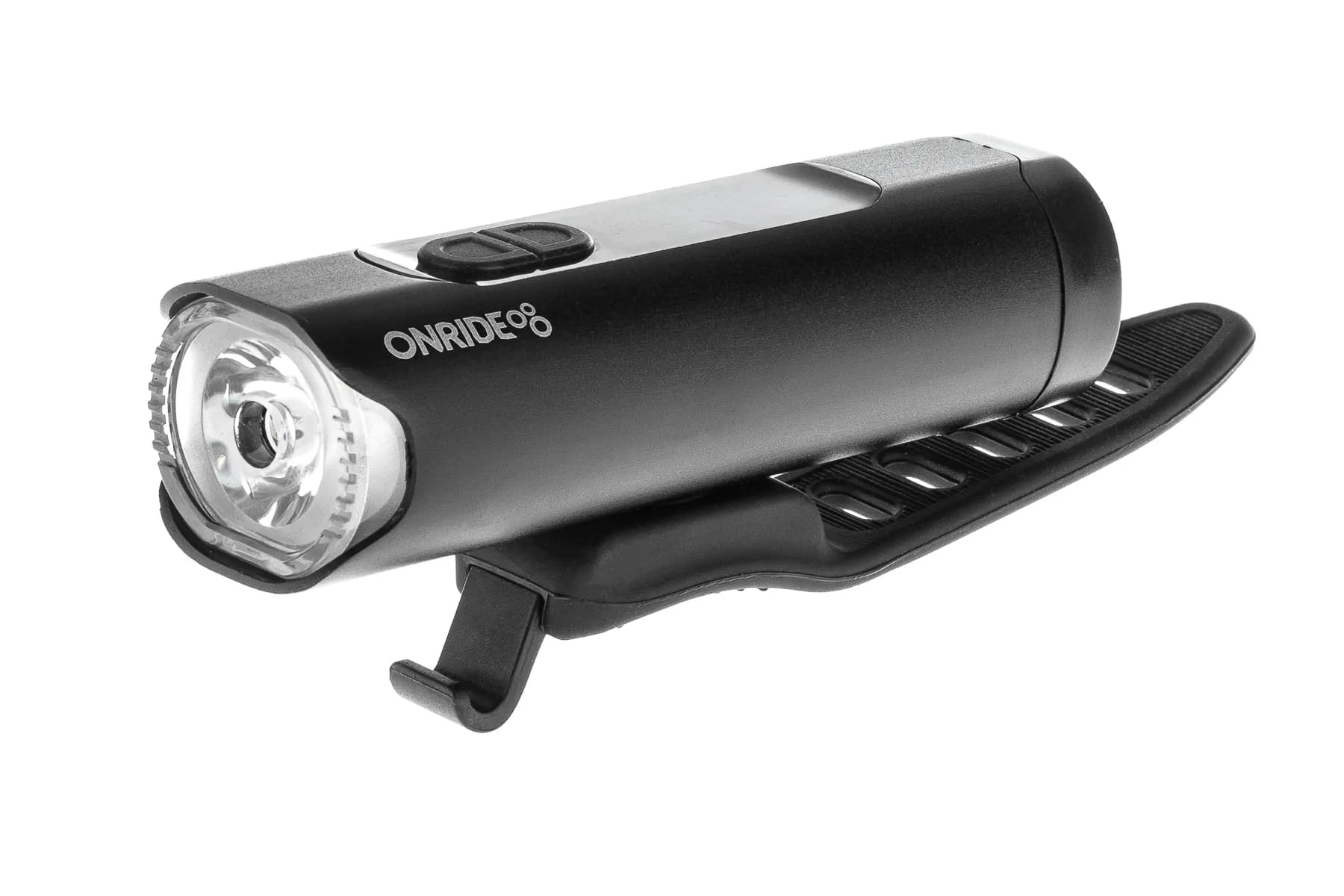 Велосипедна фара ONRIDE Rouse 20 (500 lm, 2400 mAh, Type-C), Power Bank, диспл. інд. заряду, алюм.