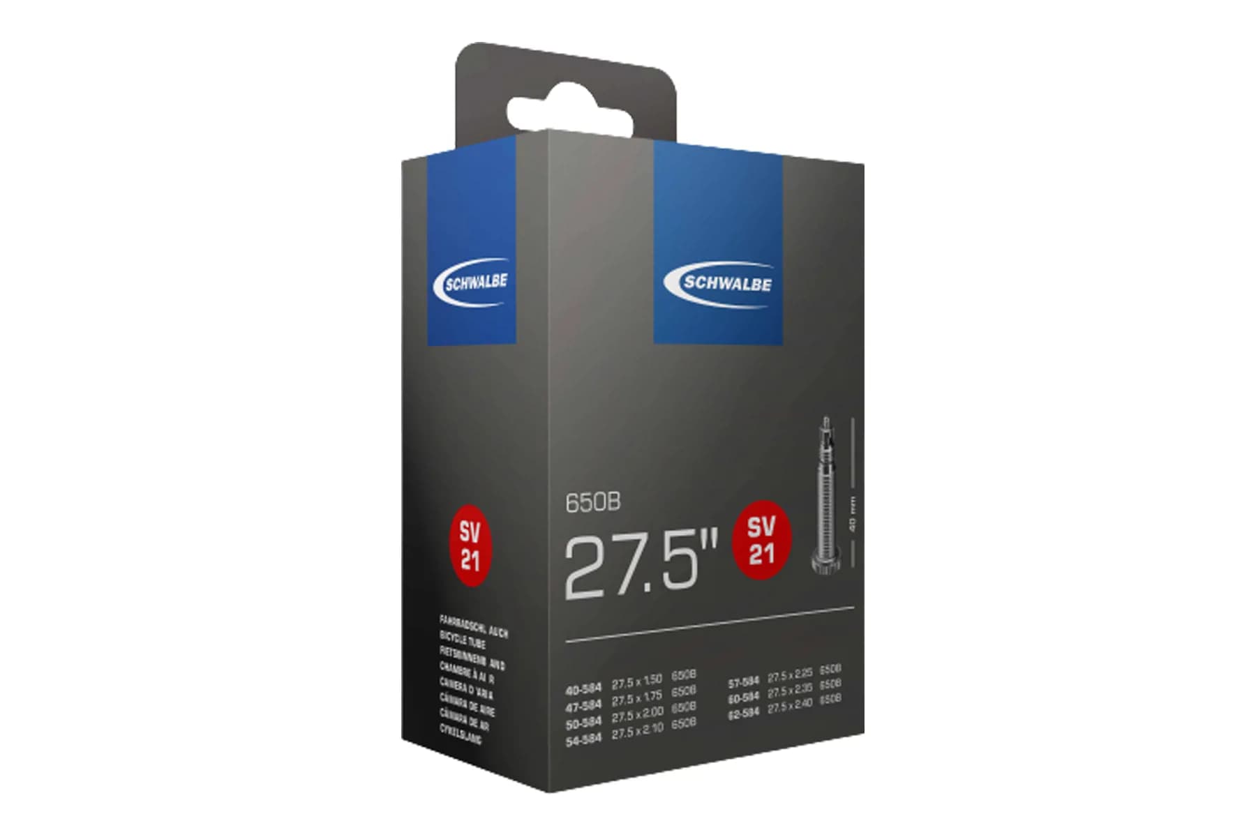 Камера Schwalbe AV 21 Standart 27,5" (40/62-584) AV 40мм AGV