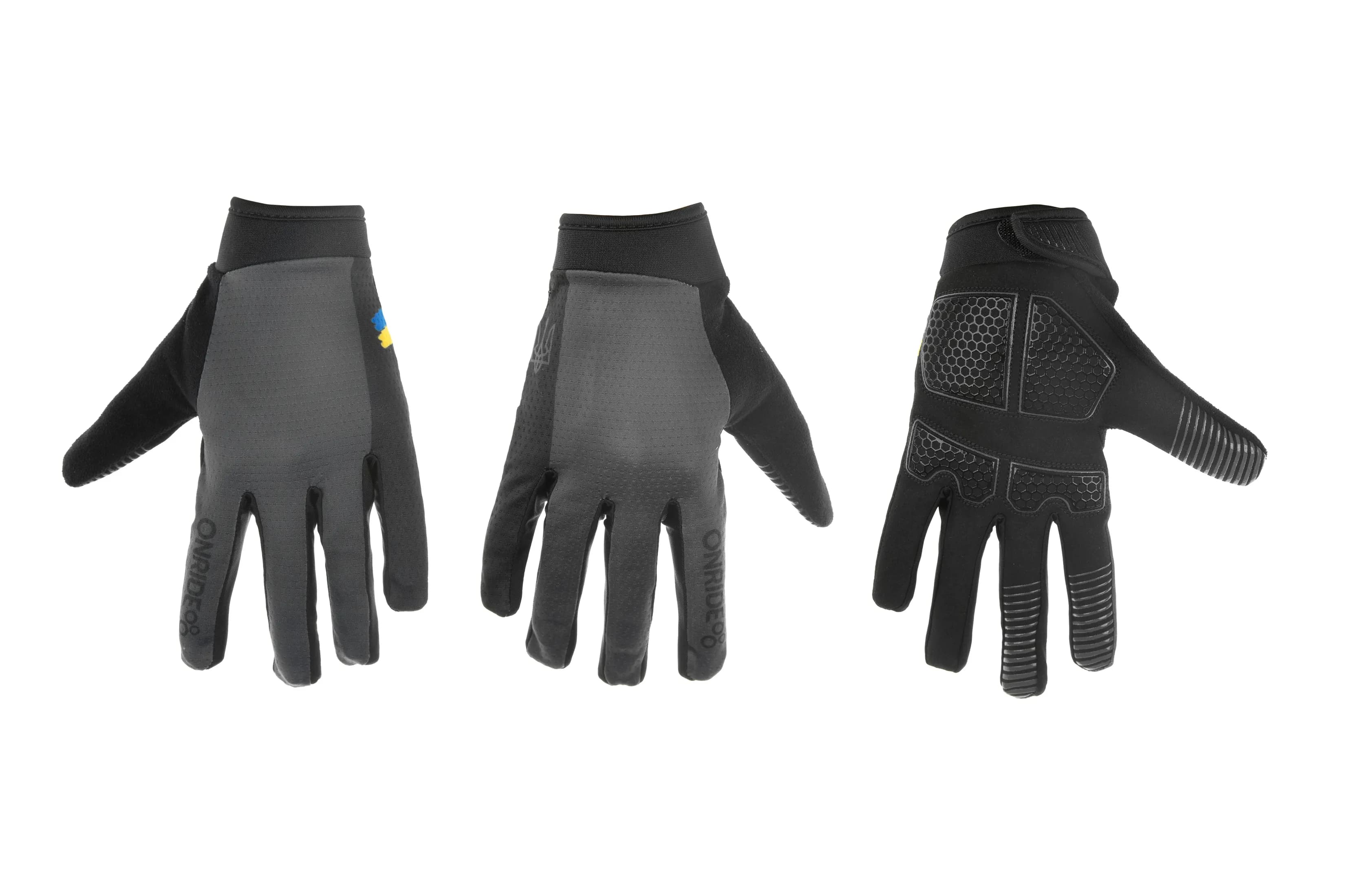 Рукавички ONRIDE Long 20 UA сірий/чорний розмір XXL