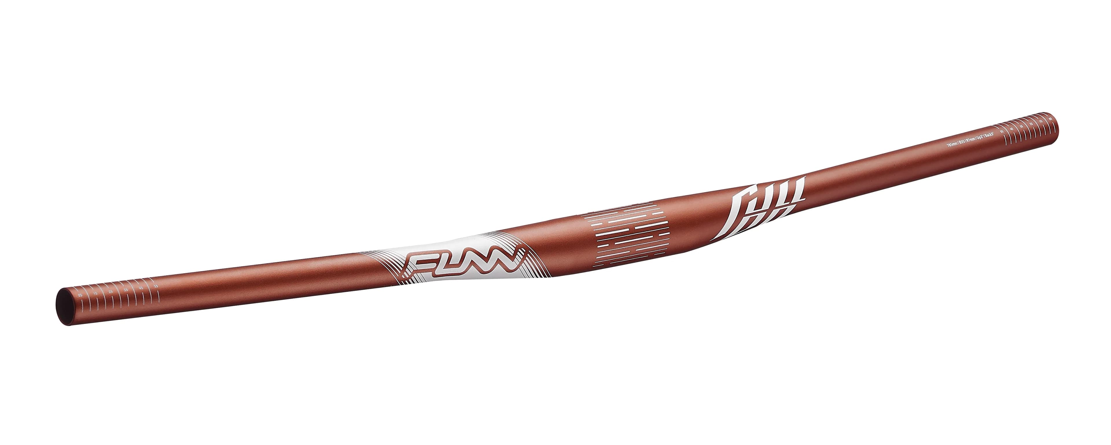 Руль FUNN Full On Ø35, 785 мм, підйом 7 мм, 5/2°, червоний