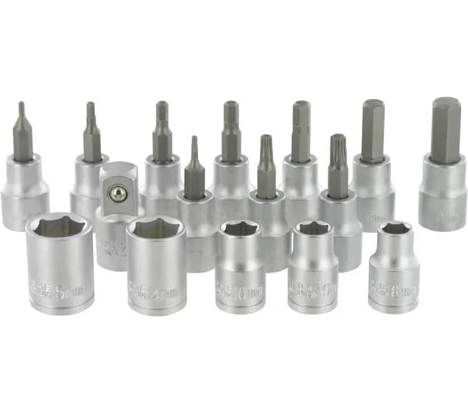 Комплект насадок VAR DV-10700, квадрат 3/8"