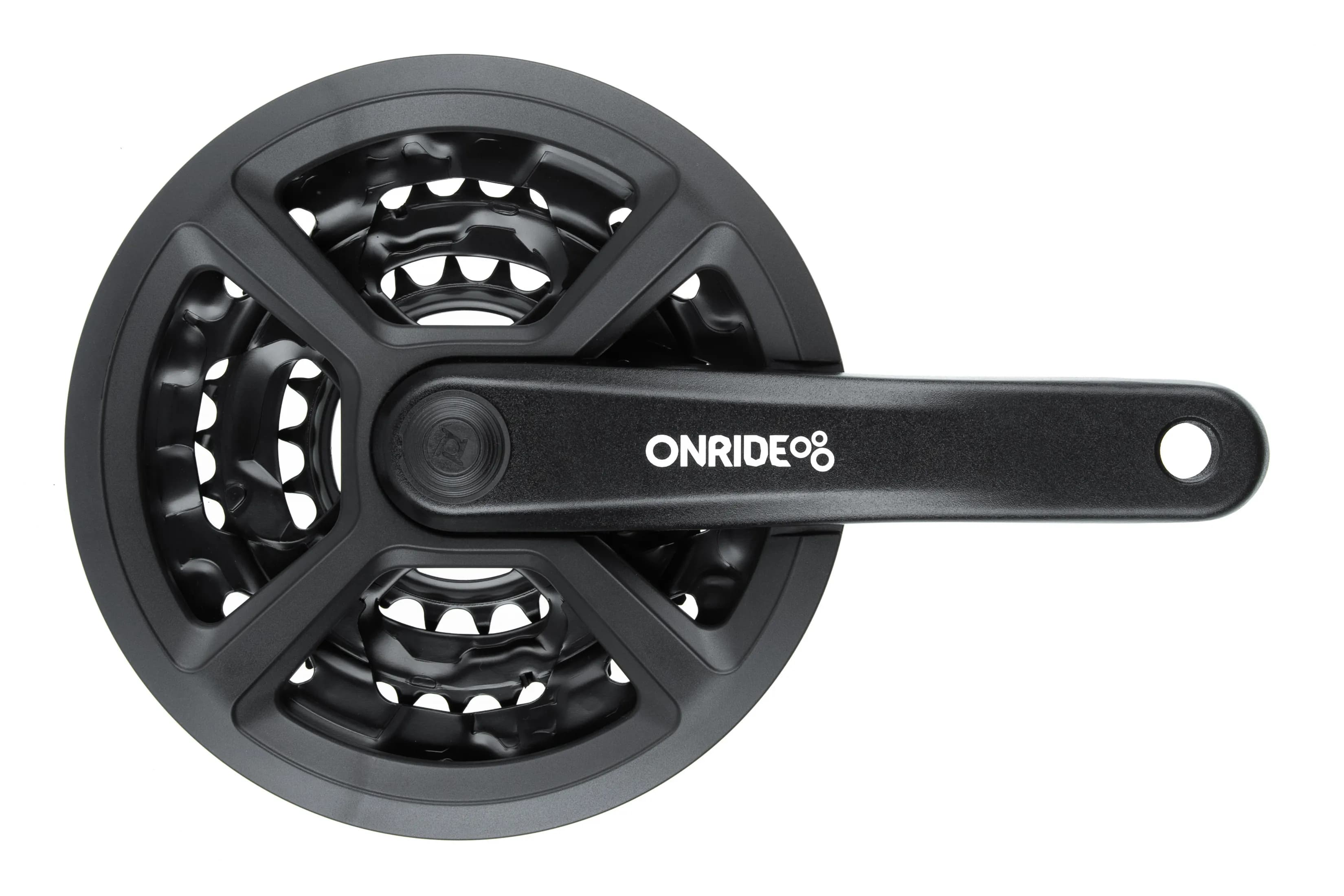 Шатуни ONRIDE Trio 840P під квадрат, 170мм, 22-32-42T на 8-6 швидкостей, чорні