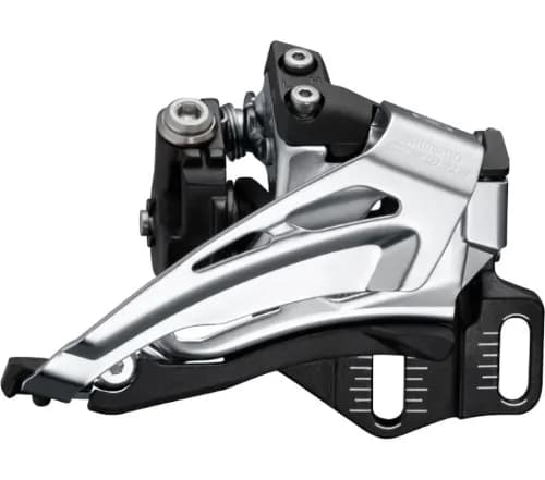 Перемикач передній Shimano FD-M6025-E, DEORE 2X10, TOP-SWING, DOWN-PULL, монтаж E-TYPE