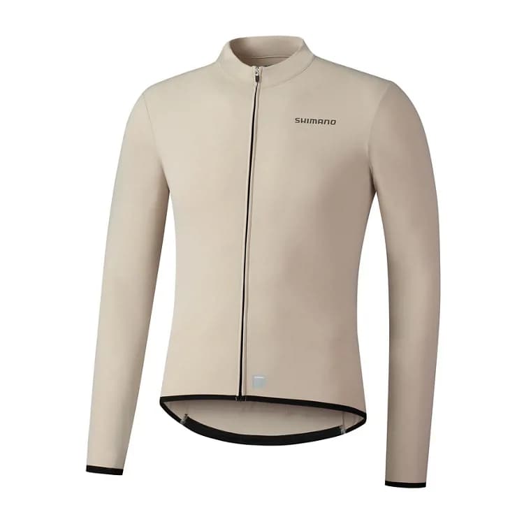 Велоджерсі жіноче Shimano Apice long sleeves утеплене, бежеве, розм. XS