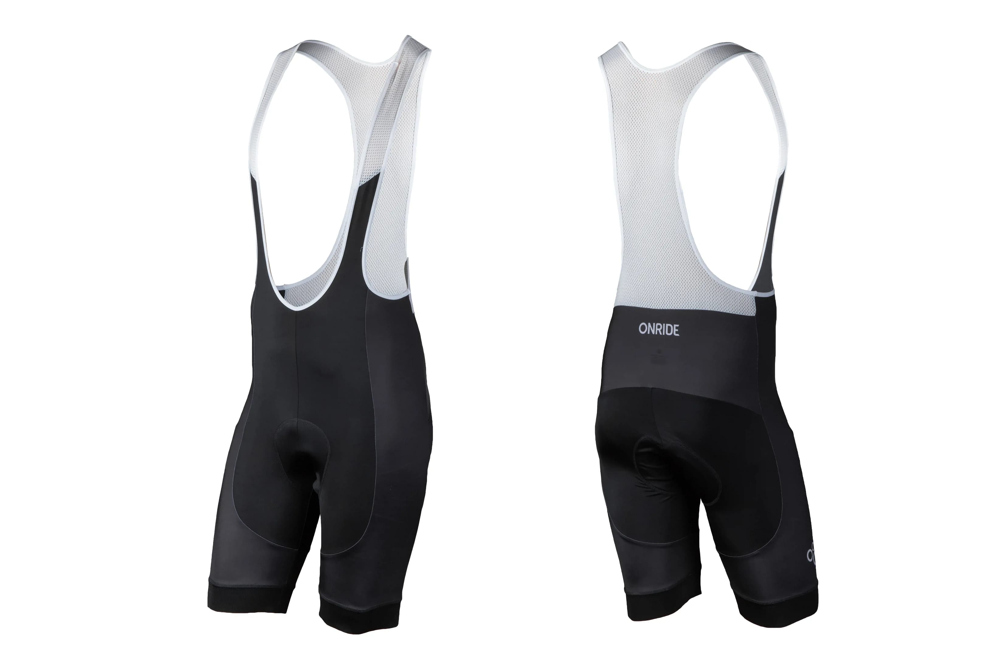 Велотруси з лямками ONRIDE Skill чорний розмір L